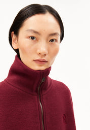 haarleenaa cotton fleece velvet red