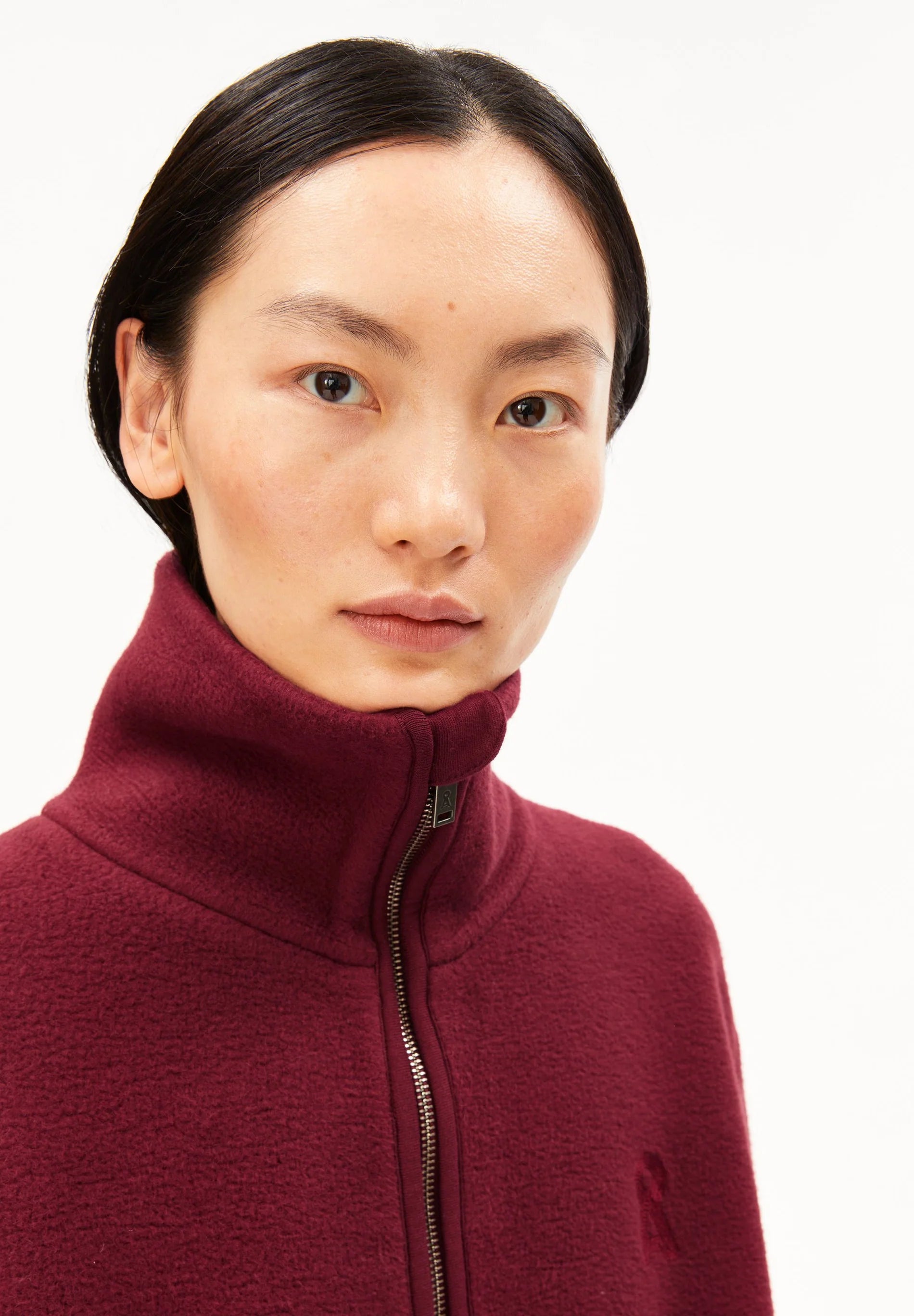 haarleenaa cotton fleece velvet red