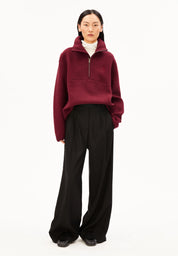 haarleenaa cotton fleece velvet red
