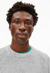 pullover kiaano tweed oatmilk-black tweed