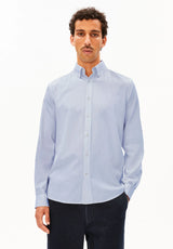 quaasa stripe longsleeve shirt dark morning