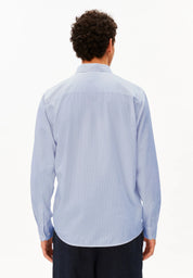quaasa stripe longsleeve shirt dark morning