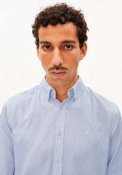 quaasa stripe longsleeve shirt dark morning