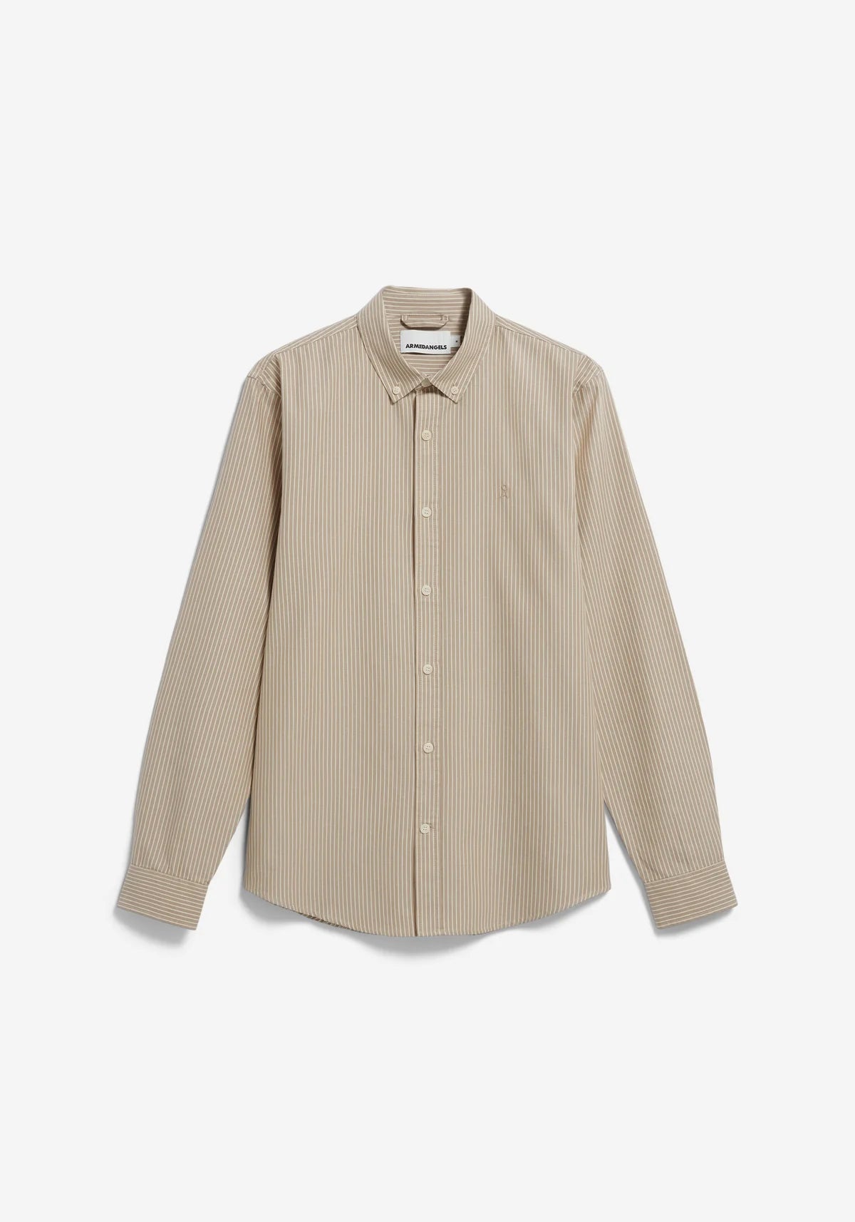 hemd quaasa stripes light sage-oatmilk