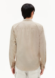 hemd quaasa stripes light sage-oatmilk