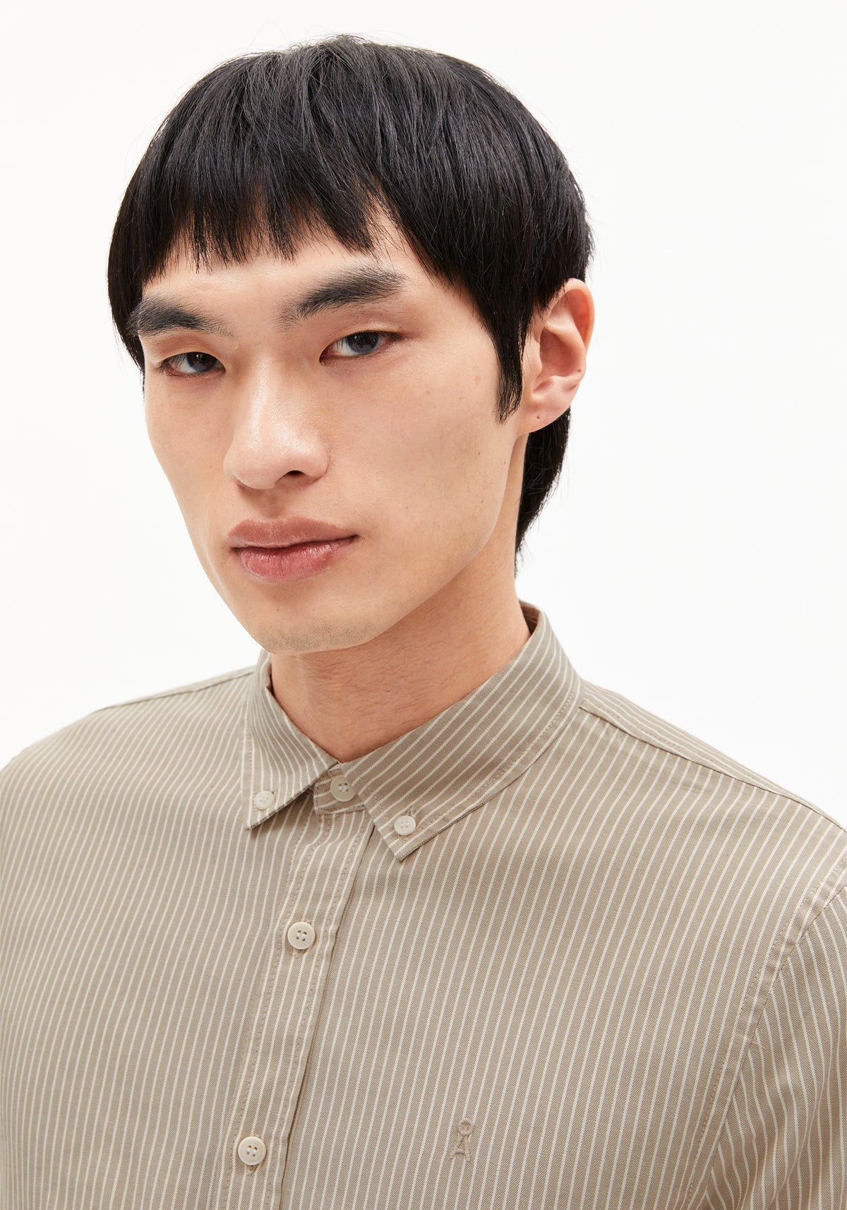 hemd quaasa stripes light sage-oatmilk