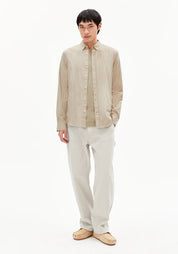 hemd quaasa stripes light sage-oatmilk