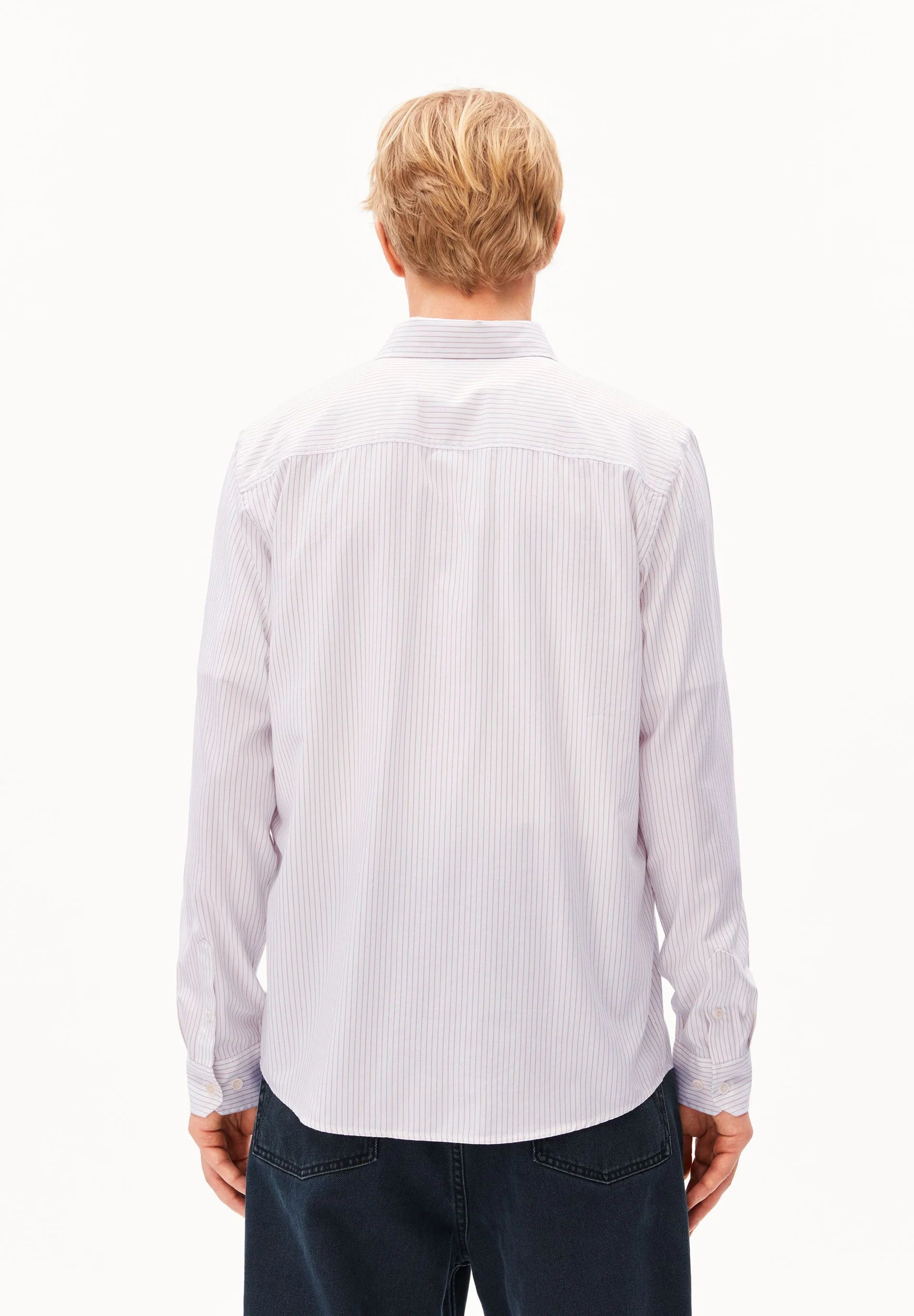 quaasa stripe longsleeve shirt honey reed