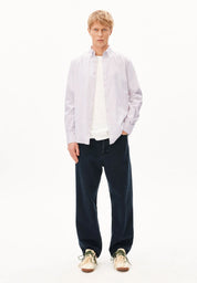 quaasa stripe longsleeve shirt honey reed