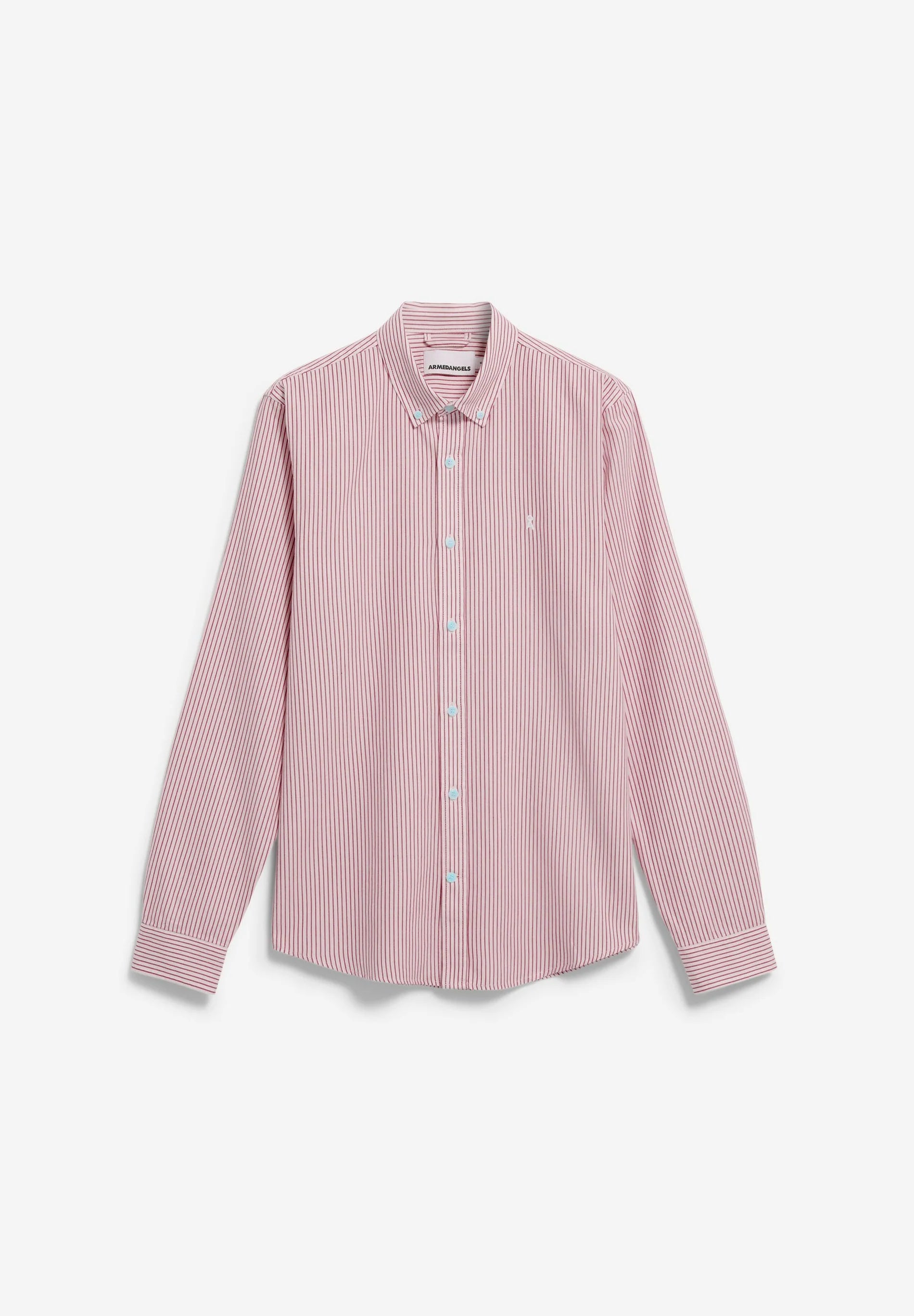 quaasa stripe longsleeve shirt velvet red