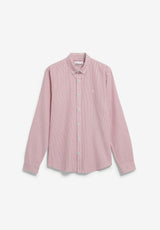 quaasa stripe longsleeve shirt velvet red