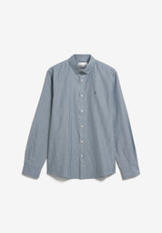quaasa stripe longsleeve shirt petrol velvet