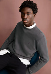 baaro fleece sweatshirt space steel