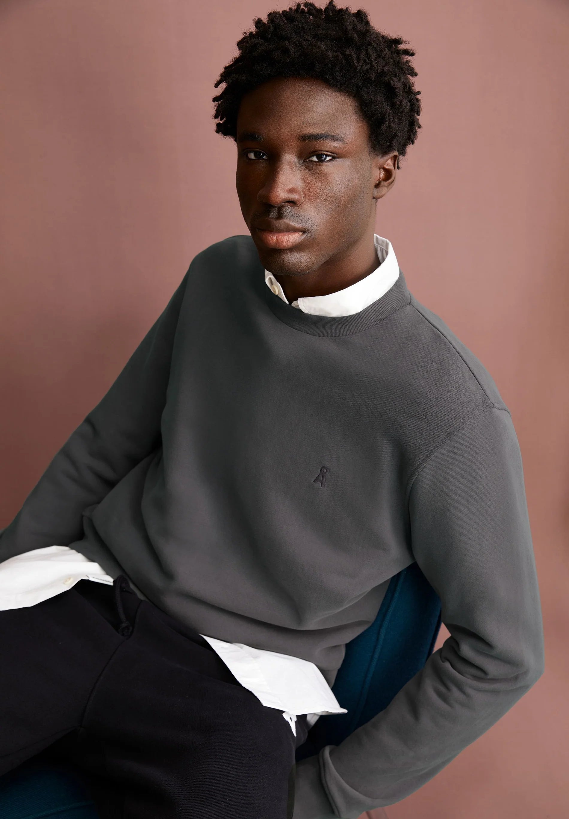 baaro fleece sweatshirt space steel