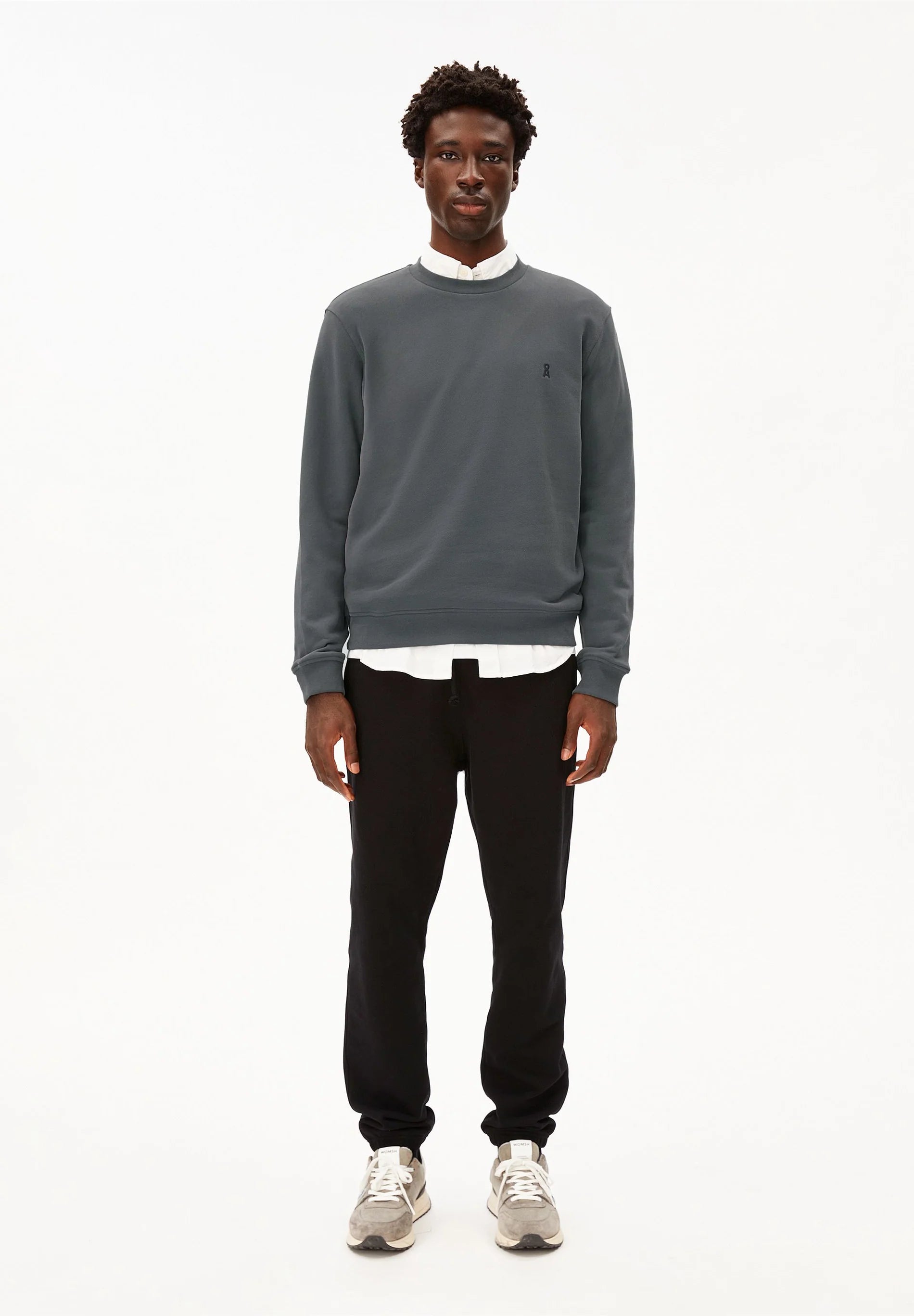 baaro fleece sweatshirt space steel