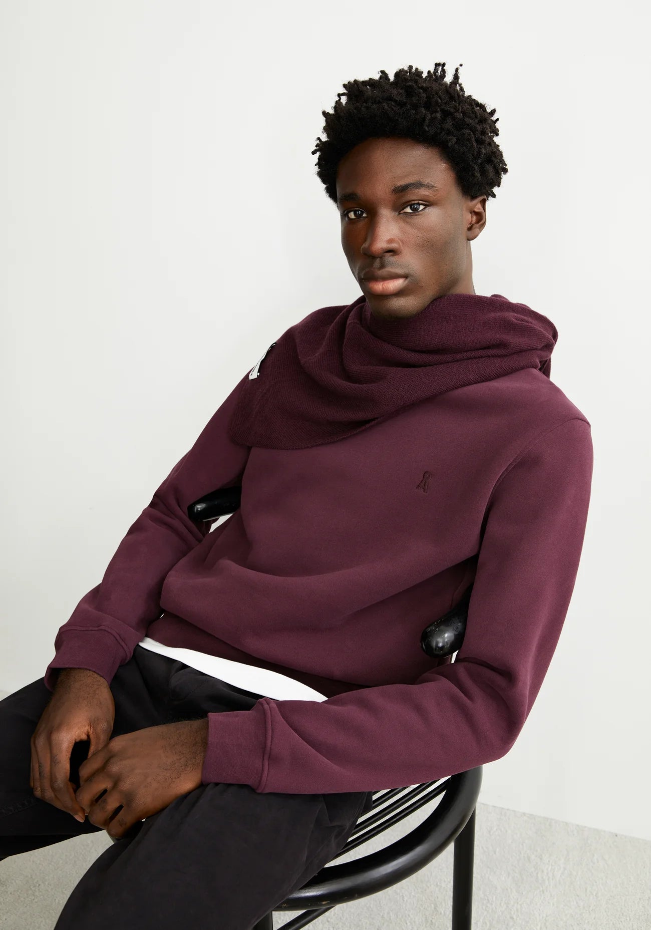 pullover baaro fleece dark cranberry