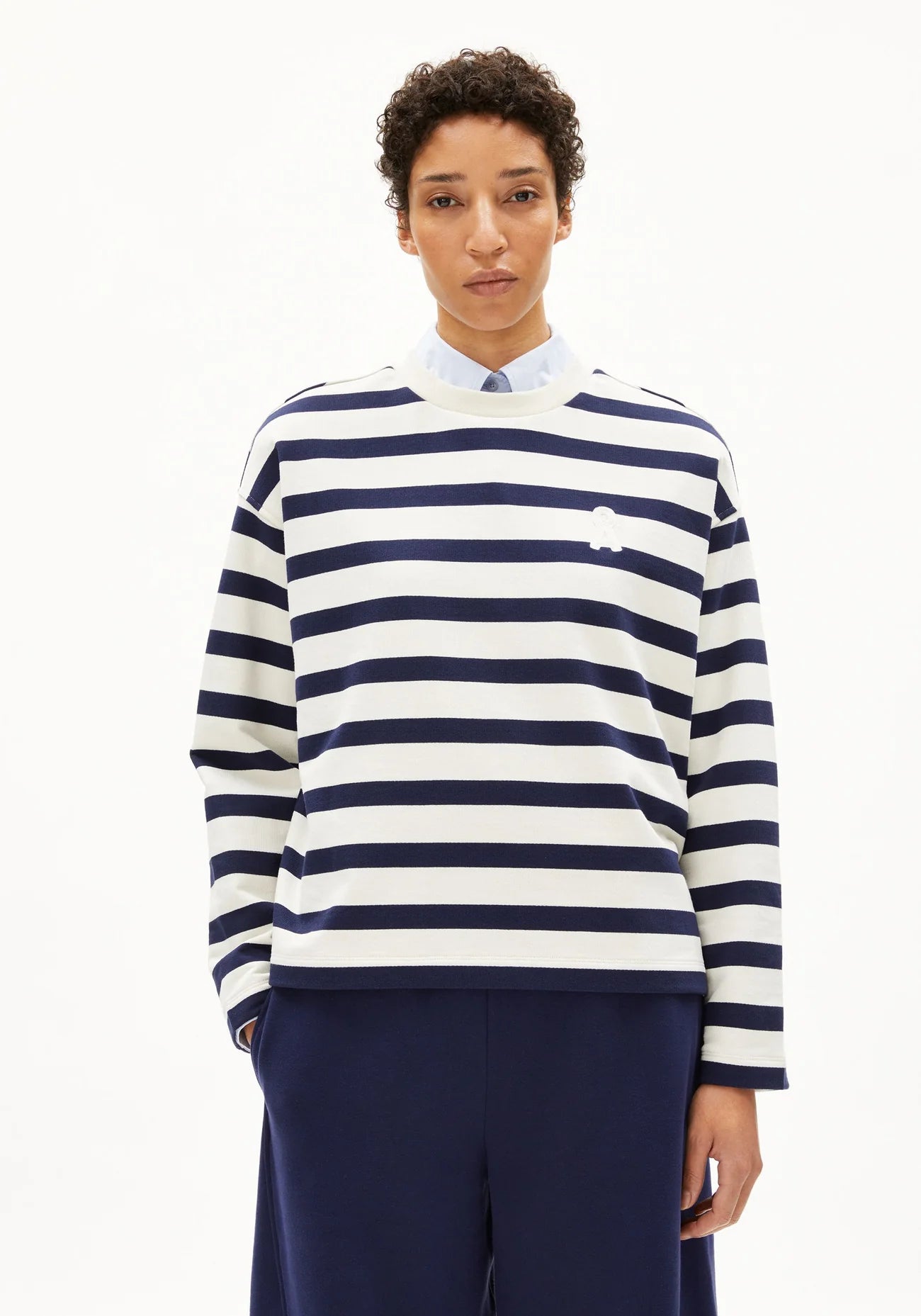 pullover iconic Å frankaa bold undyed-tinted navy