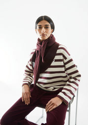 pullover iconic Å frankaa bold undyed-dark cranberry