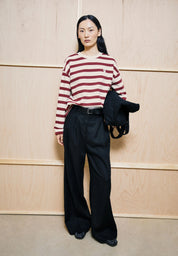 iconic Å frankaa bold sweat undyed-velvet red