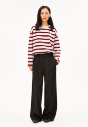 iconic Å frankaa bold sweat undyed-velvet red
