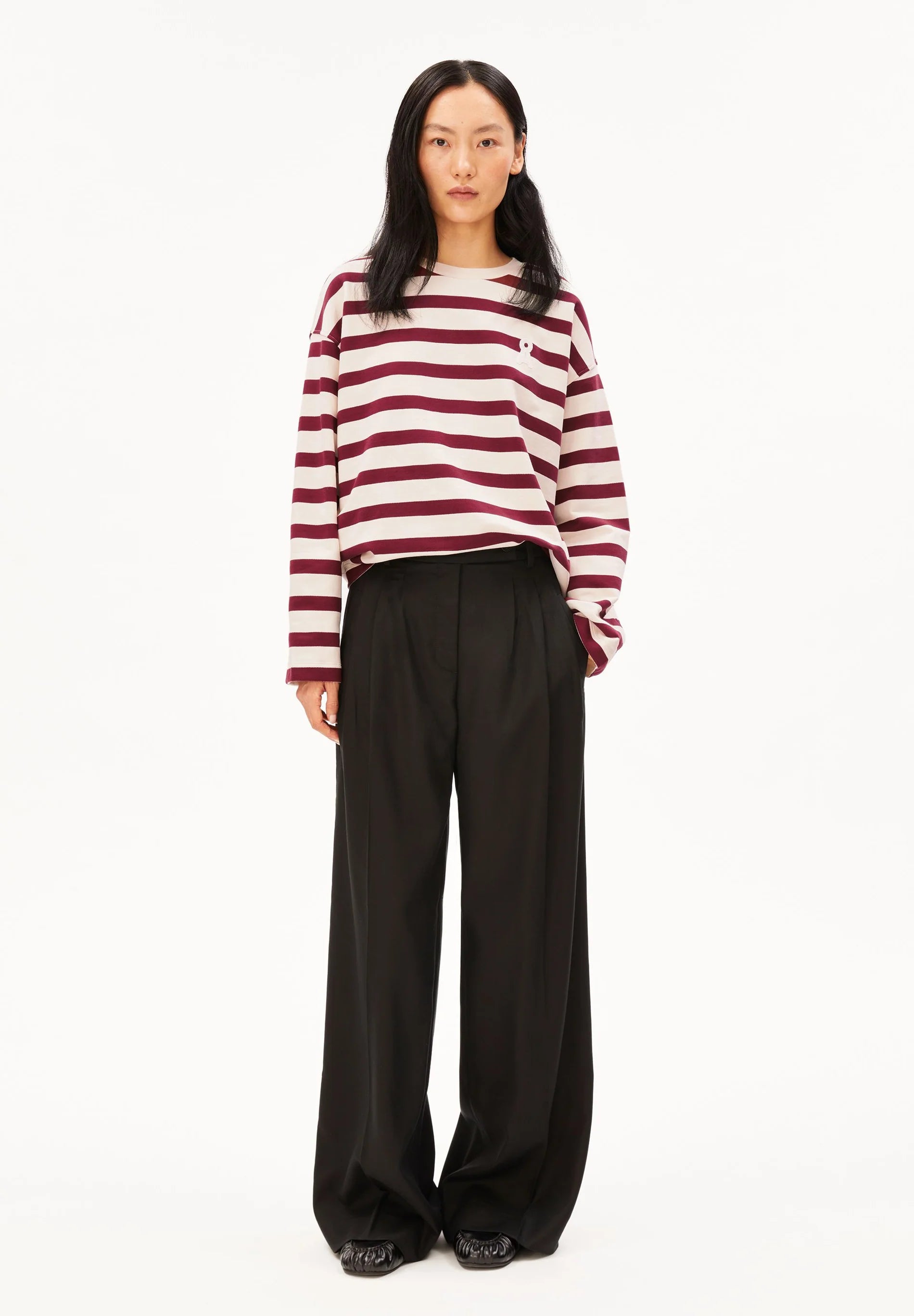 iconic Å frankaa bold sweat undyed-velvet red
