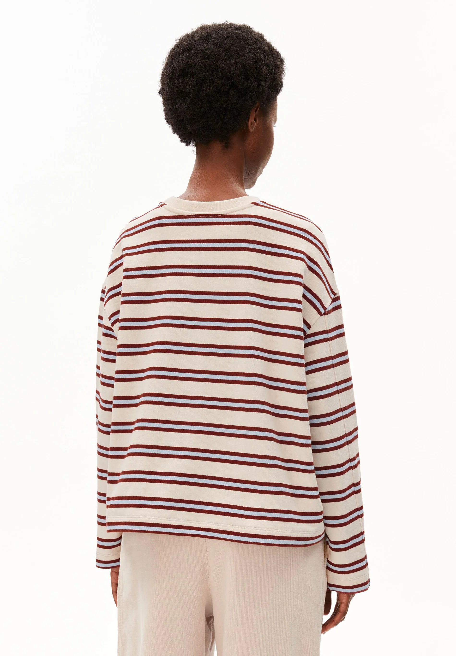 iconic Å frankaa bold sweat undyed-velvet red-soft blue