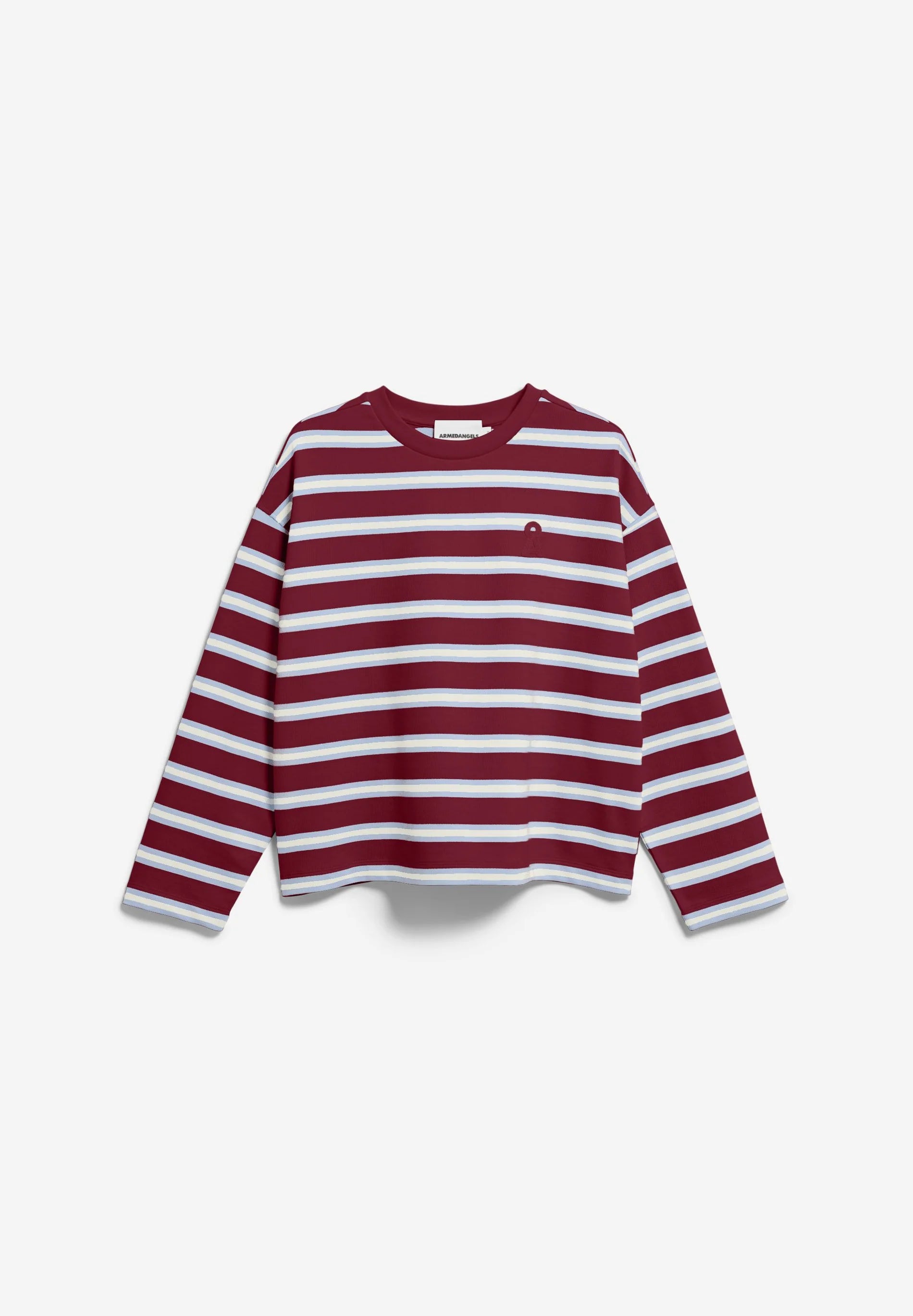 iconic Å frankaa bold sweat velvet red-soft blue-undyed