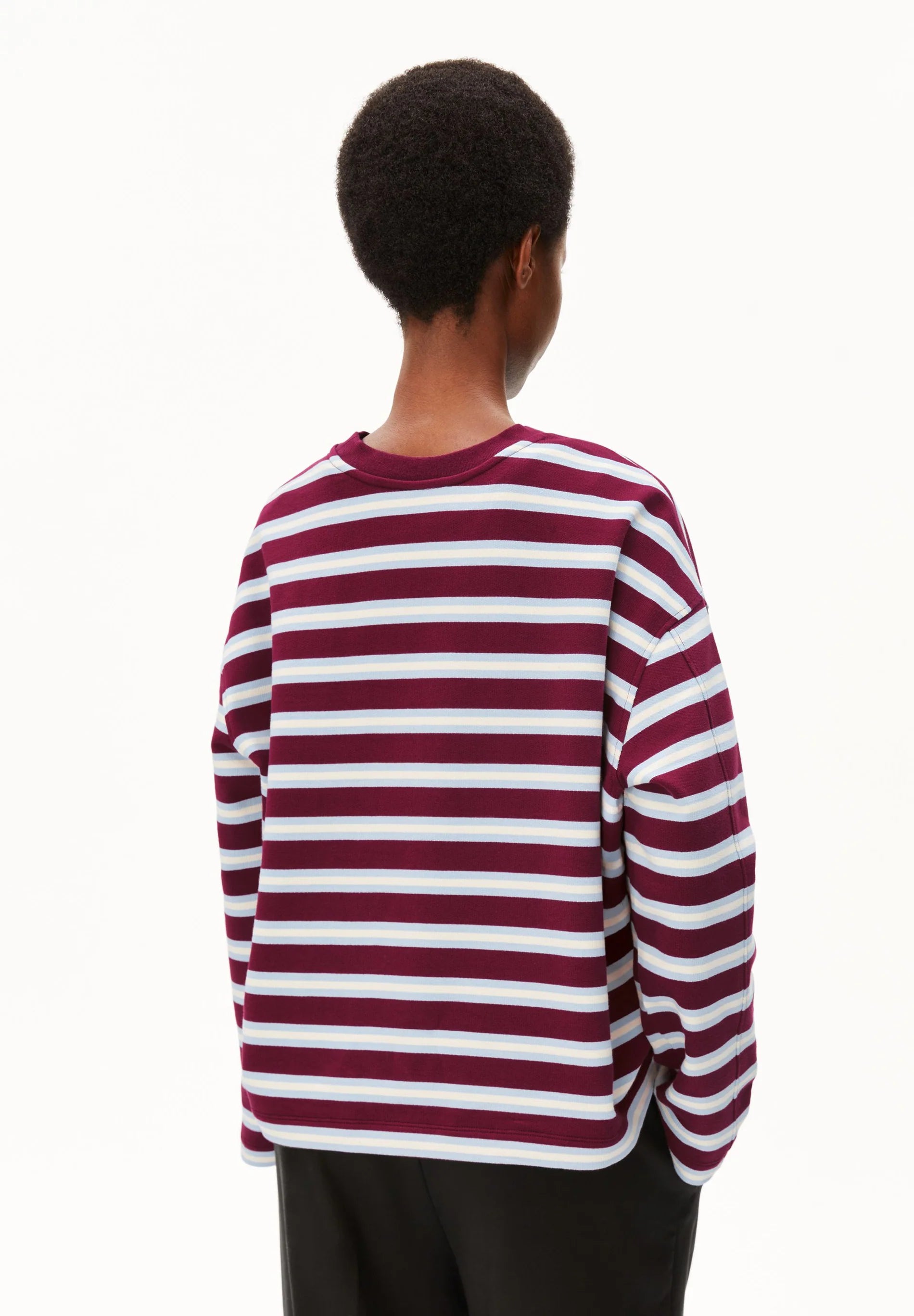 iconic Å frankaa bold sweat velvet red-soft blue-undyed