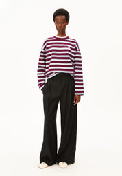 iconic Å frankaa bold sweat velvet red-soft blue-undyed