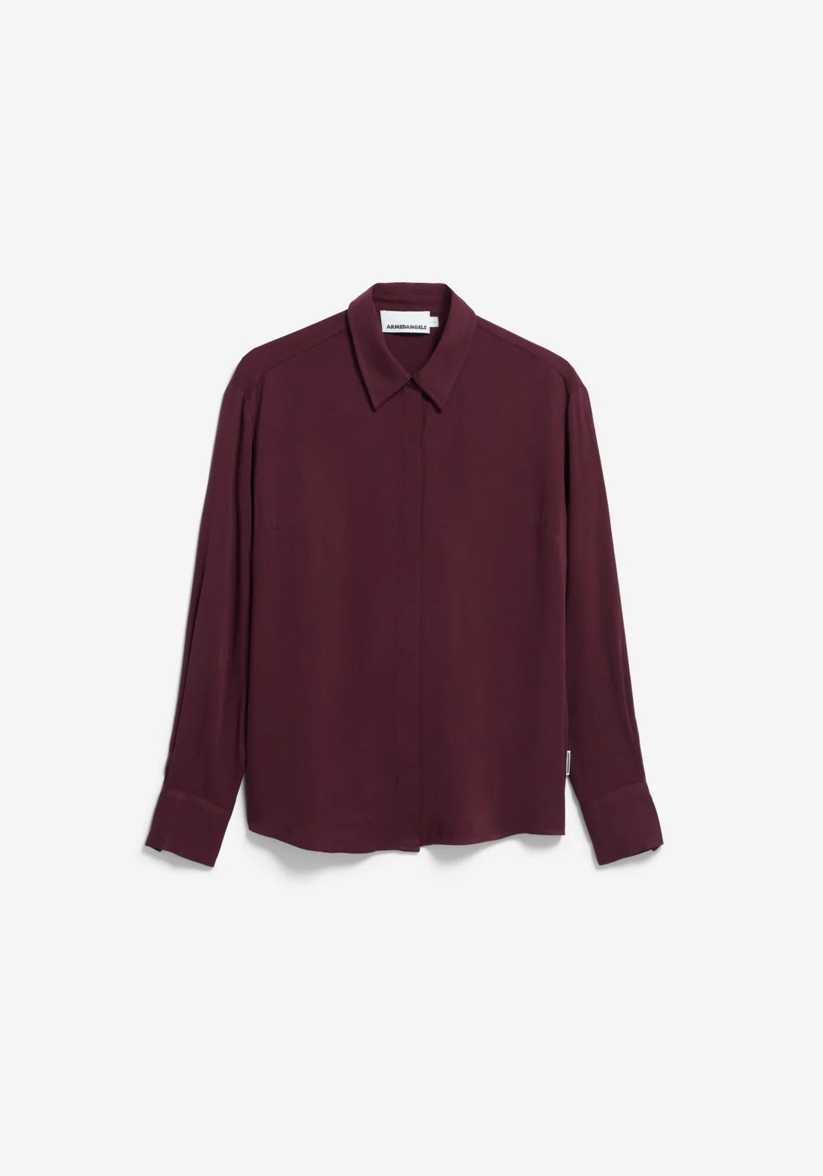 bluse larisaana longsleeve dark cranberry
