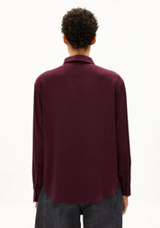 bluse larisaana longsleeve dark cranberry