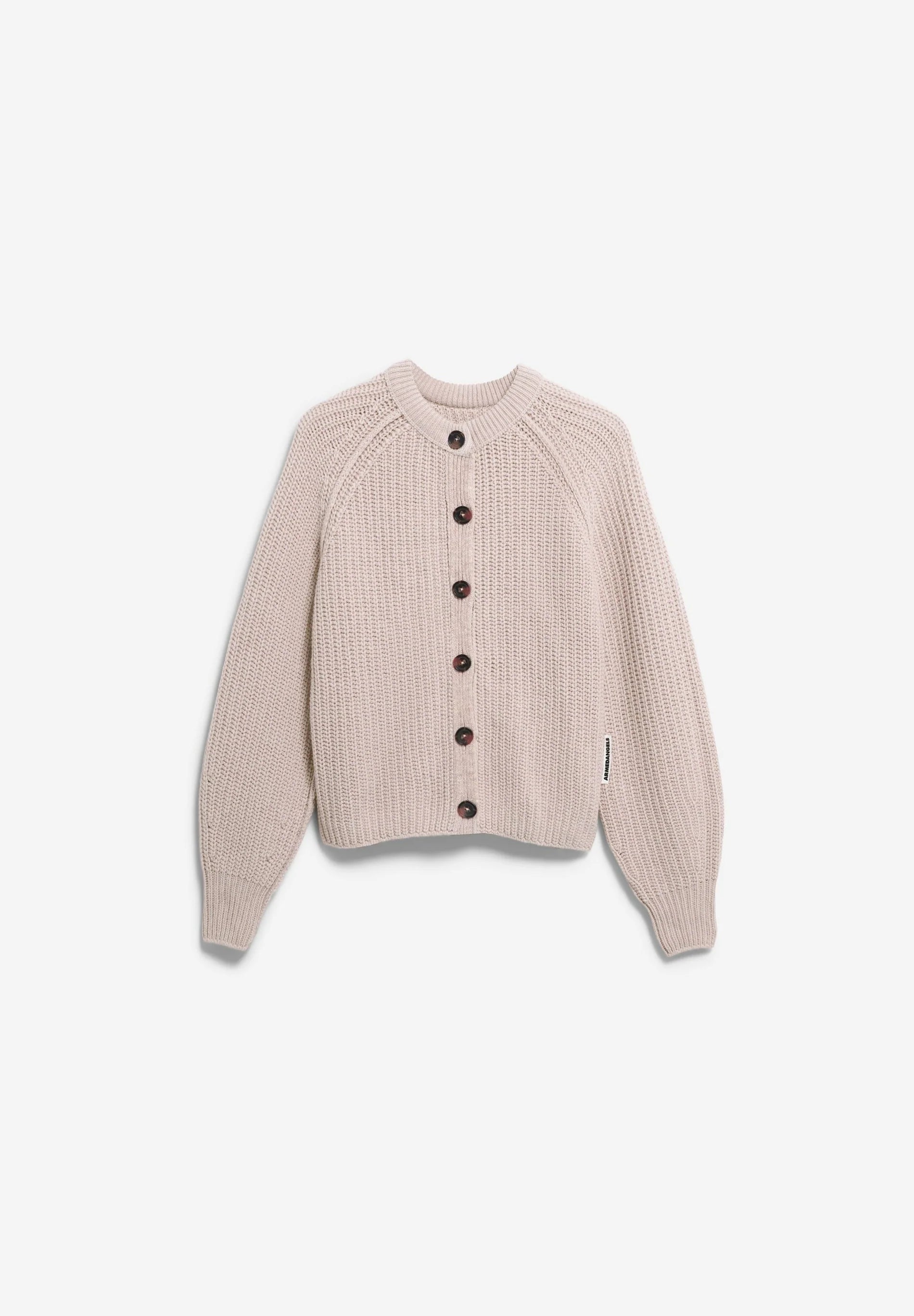 rib knit cardigan honey melange