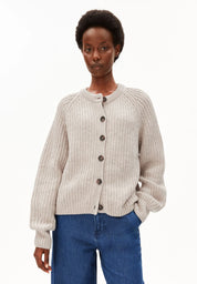 rib knit cardigan honey melange