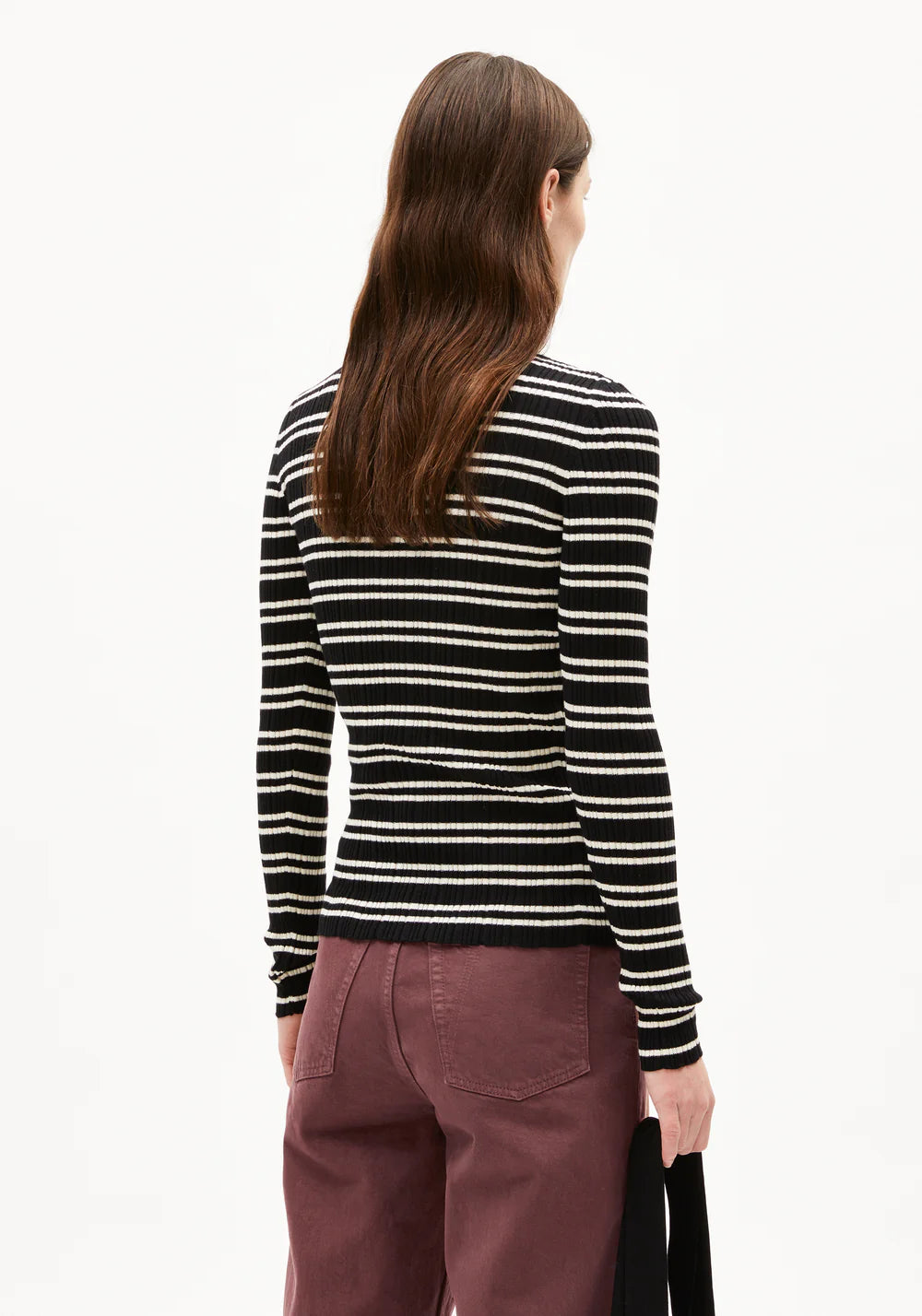 pullover alaania chiffron black-oatmilk