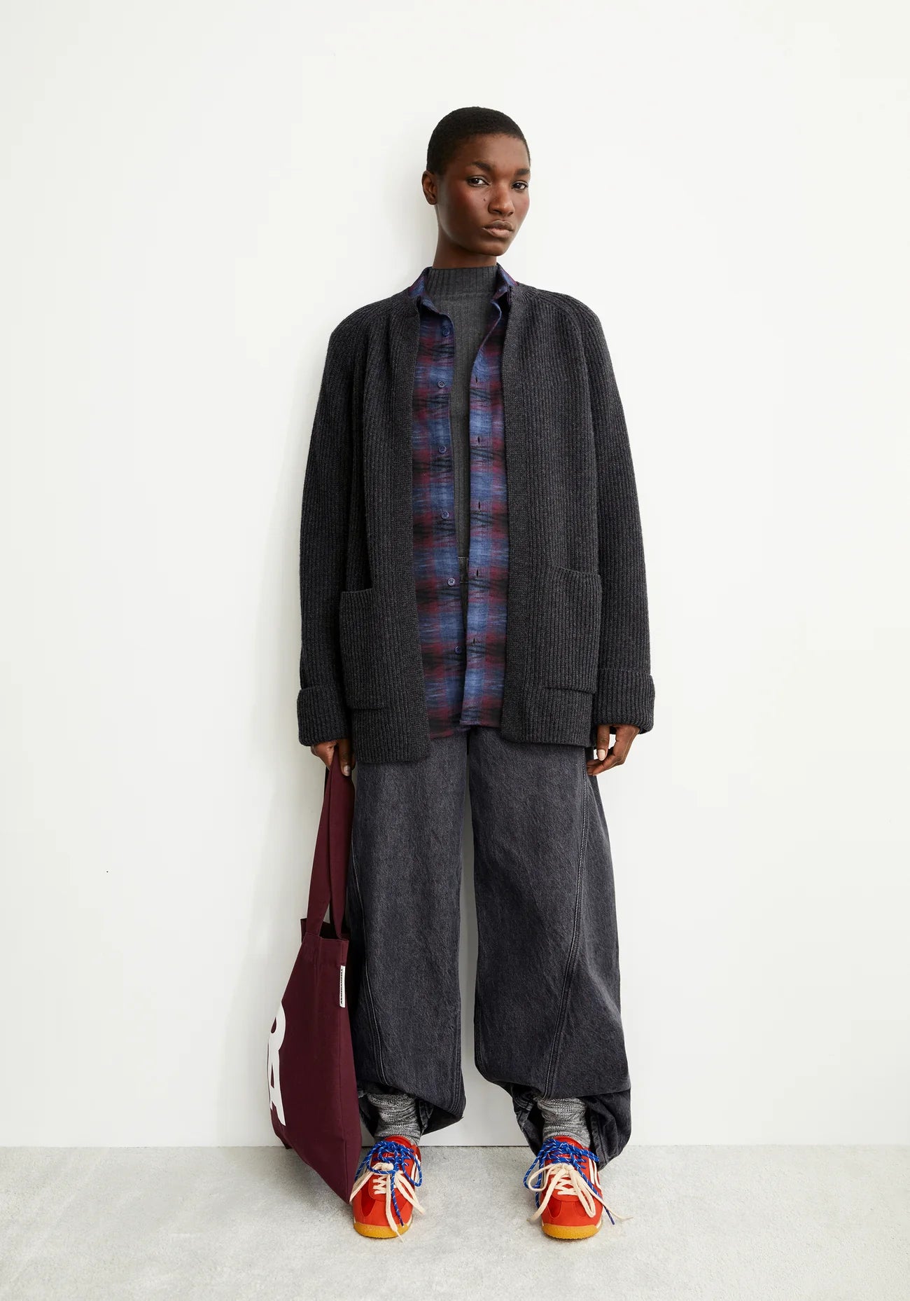 cardigan wardaa steel melange