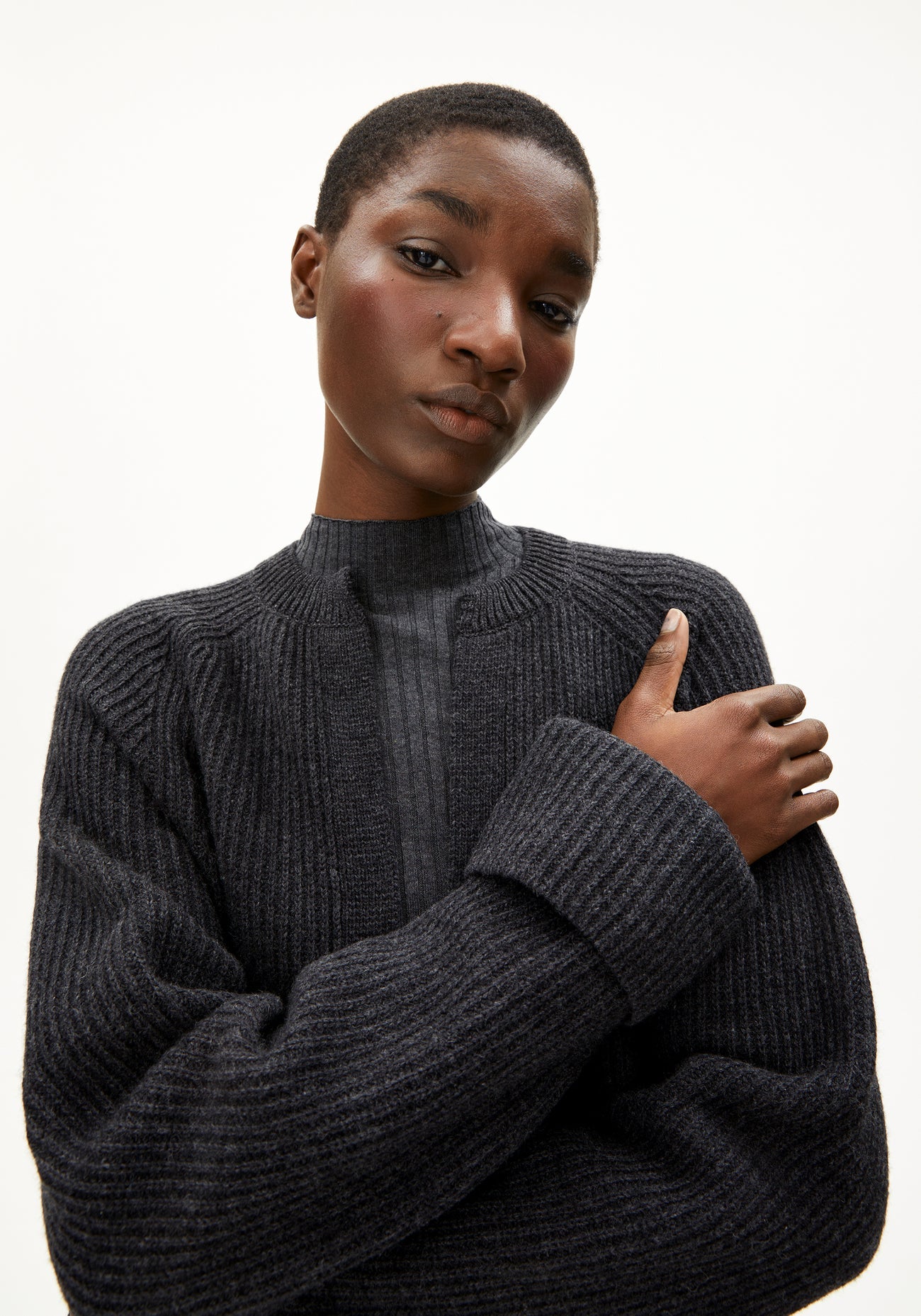 cardigan wardaa steel melange