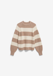 pullover kaagi stripes camel melange