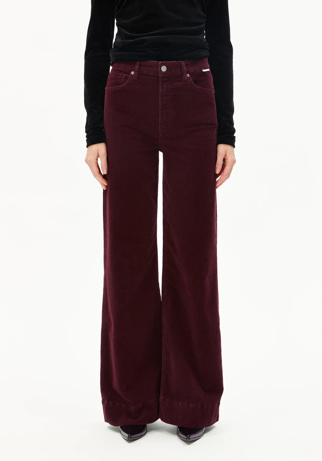 hose murliaa corduroy dark cranberry