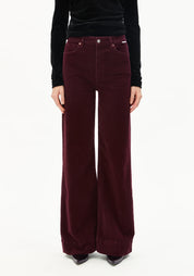 hose murliaa corduroy dark cranberry