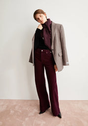 hose murliaa corduroy dark cranberry