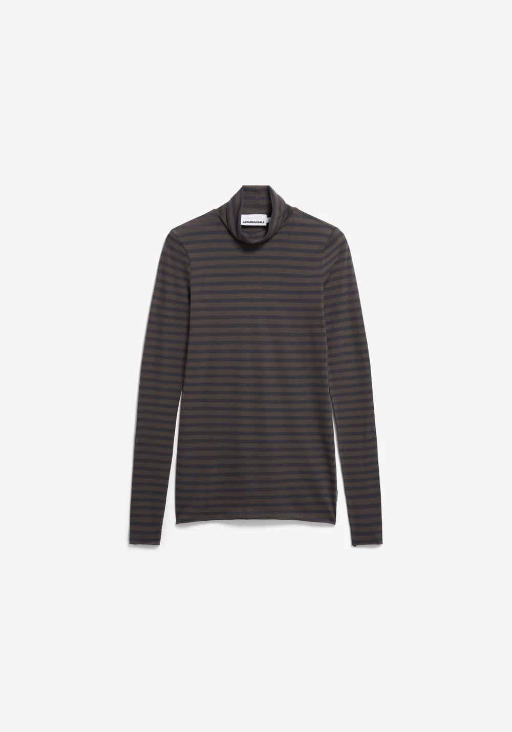 longsleeve grazilianaa stripes walnut cream-dark steel