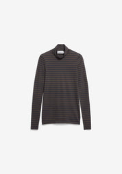 longsleeve grazilianaa stripes walnut cream-dark steel