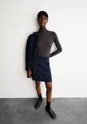 longsleeve grazilianaa stripes walnut cream-dark steel