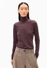 longsleeve grazilianaa stripes dark cranberry-dark steel