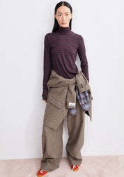 longsleeve grazilianaa stripes dark cranberry-dark steel