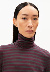 longsleeve grazilianaa stripes dark cranberry-dark steel