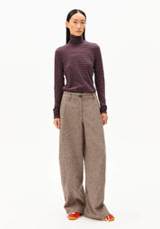 longsleeve grazilianaa stripes dark cranberry-dark steel