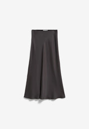 lenovaa satin slip-skirt dark steel