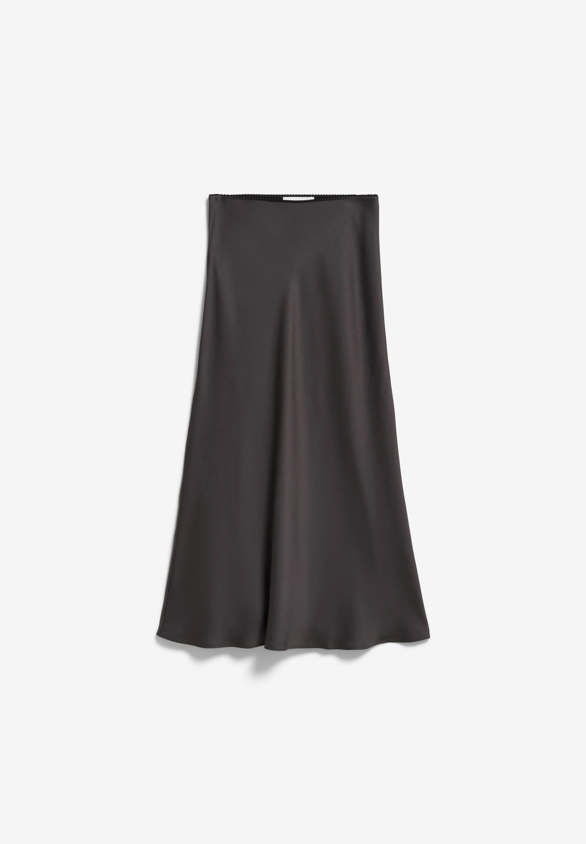 lenovaa satin slip-skirt dark steel