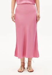 lenovaa satin slip-skirt washed berry